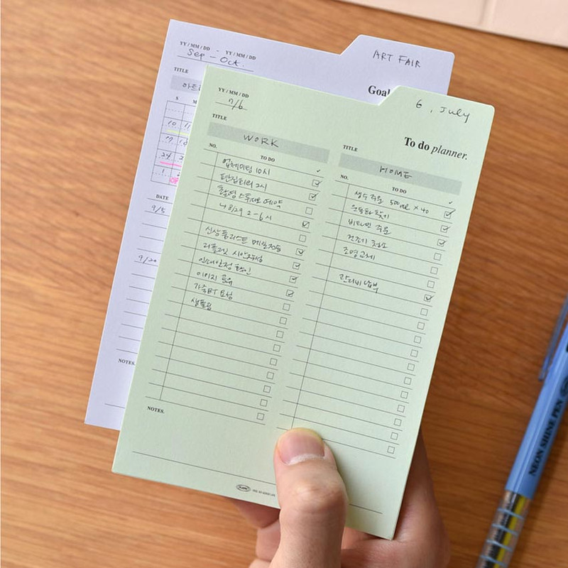 Usage example of Plepic Big Index Sticky Planner Notepad Usage example of Plepic Big Index Sticky Planner Notepad