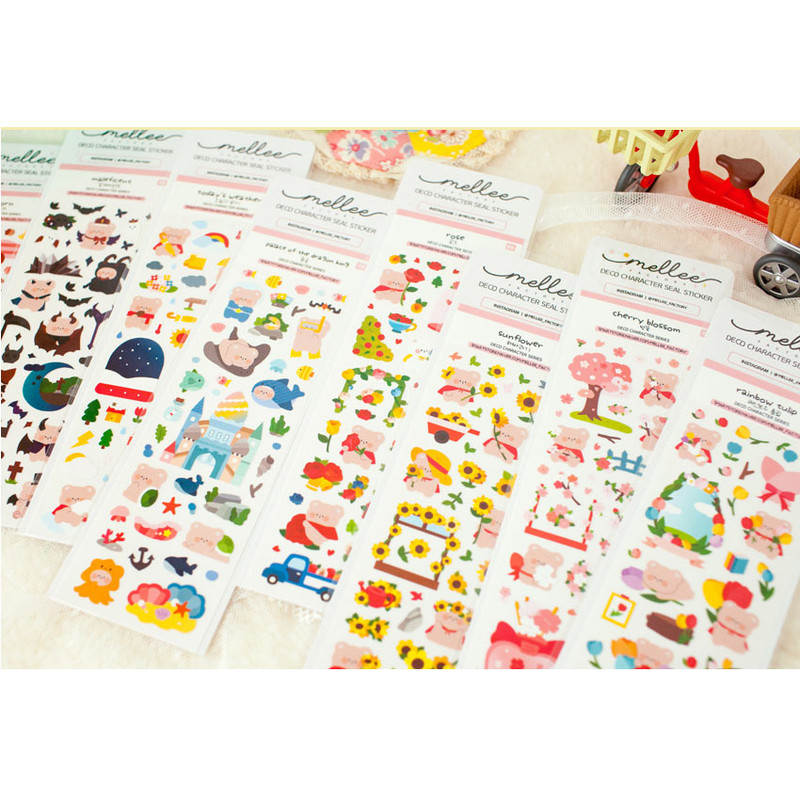 Detail of Mellee Factory Character E Removable Sticker Pack Detail of Mellee Factory Character E Removable Sticker Pack