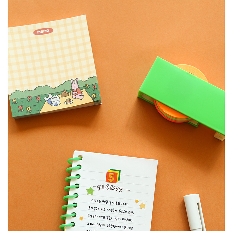 Usage example of Dailylike My Buddy Picinic Notepad Usage example of Dailylike My Buddy Picinic Notepad