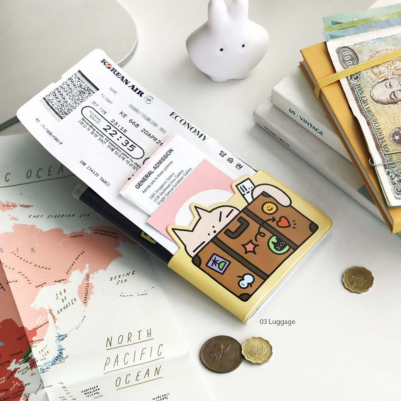 luggage - Iconic Doodle Clear Passport Cover luggage - Iconic Doodle Clear Passport Cover