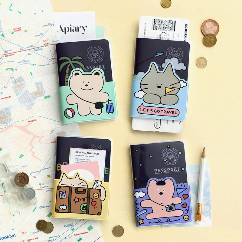 Iconic Doodle Clear Passport Cover Iconic Doodle Clear Passport Cover