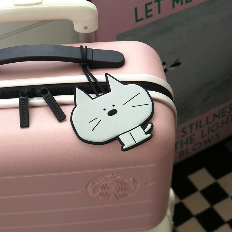 Usage example of Iconic Doodle Silicone Luggage Tag