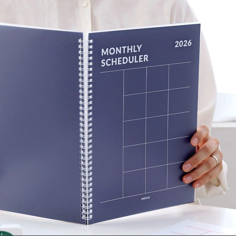 A4 size - Indigo 2026 Gibon A4 Dated Monthly Planner