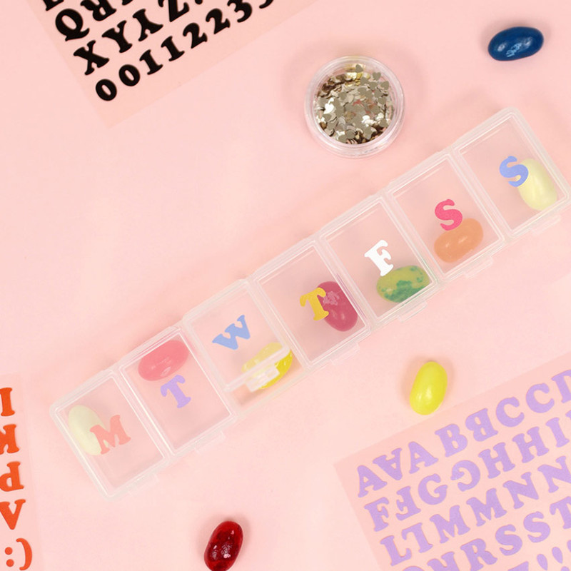 Usage example of Paperian Roly Poly Alphabet & Number Removable Sticker Pack