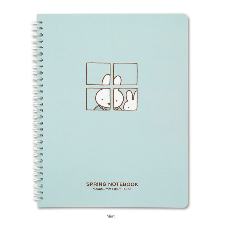 Mint - Miffy B5 Wire Binding Lined Notebook Mint - Miffy B5 Wire Binding Lined Notebook