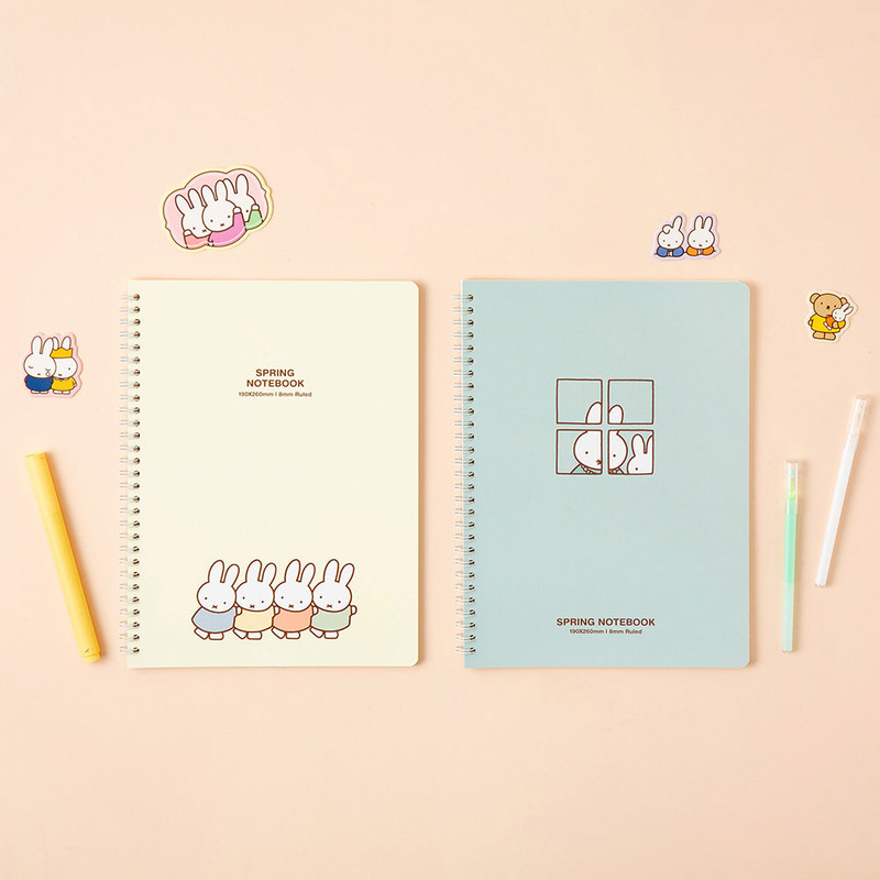 Miffy B5 Wire Binding Lined Notebook Miffy B5 Wire Binding Lined Notebook