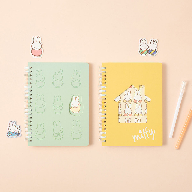 Miffy Shape B6 Wire Binding Lined Notebook Miffy Shape B6 Wire Binding Lined Notebook