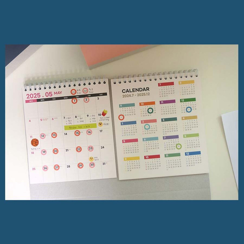 Dual planner - Gunmangzeung 2026 Dual Life Desk Calendar Scheduler