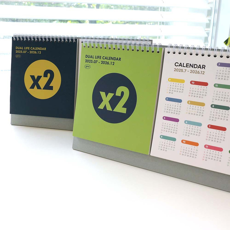 Gunmangzeung 2026 Dual Life Desk Calendar Scheduler