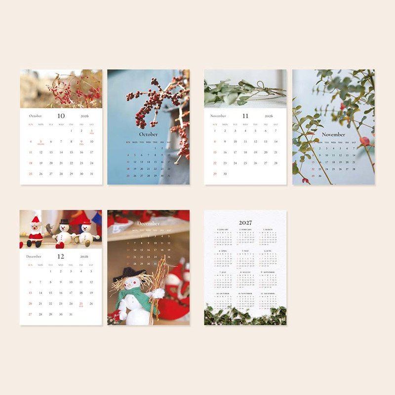 Calendar pages - Indigo 2026 Mind Snap A5 Desk Calendar