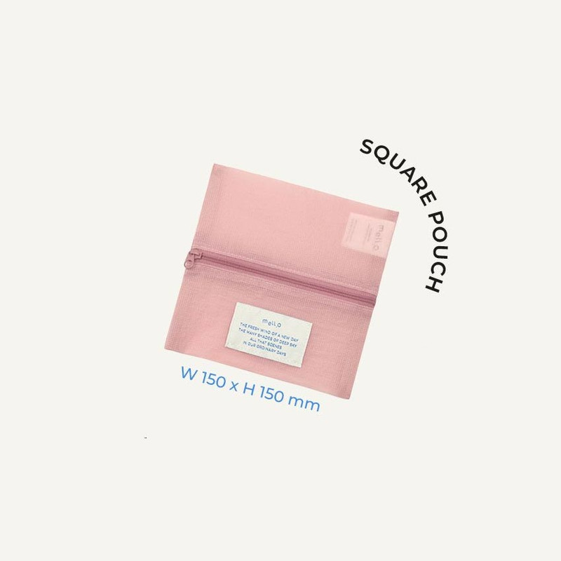 Size - Paperian Mello Square Zipper Pouch Size - Paperian Mello Square Zipper Pouch