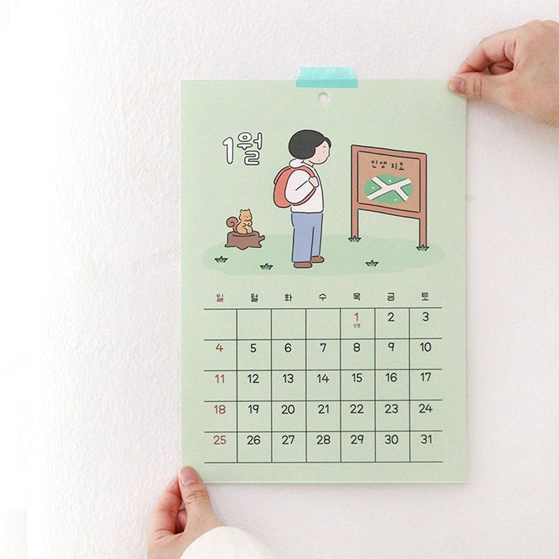 Usage example of Indigo 2026 Daily Life A4 Wall Calendar