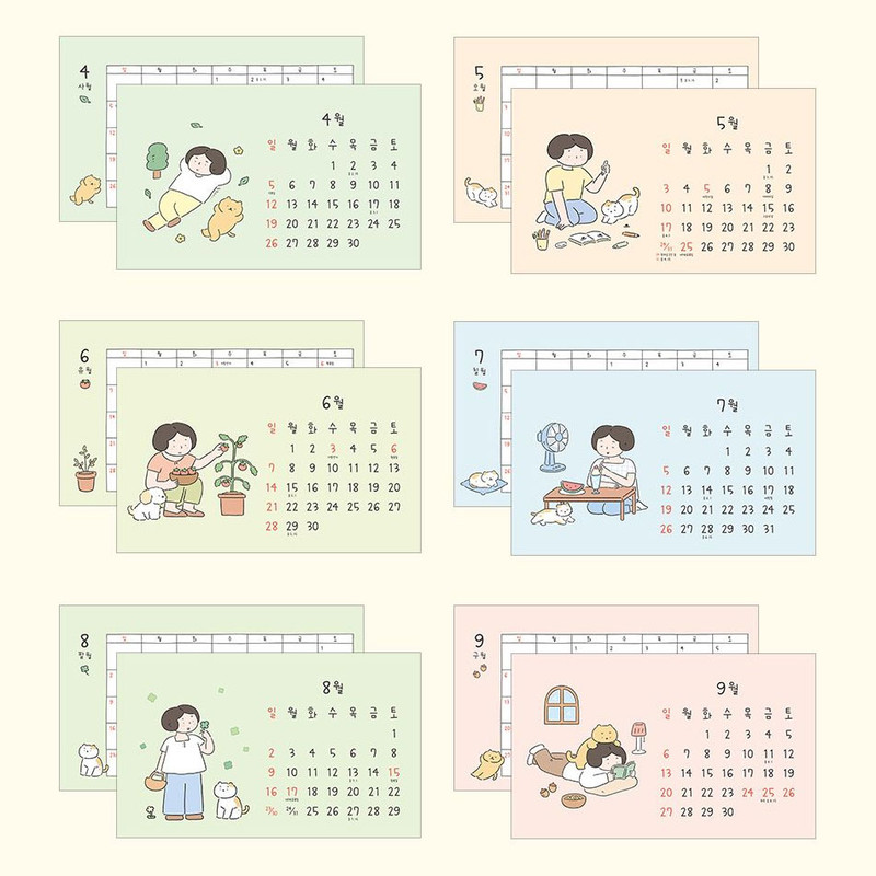 Calendar pages - Indigo 2026 Daily Life Desk Calendar