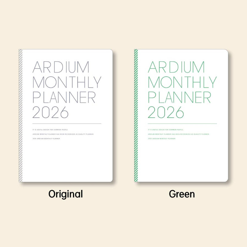 Option - Ardium 2026 Dated Monthly Planner Scheduler Option - Ardium 2026 Dated Monthly Planner Scheduler
