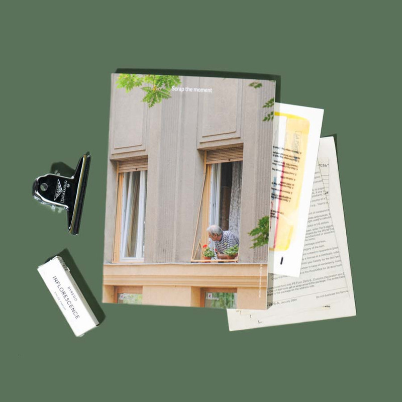 Usage example of Lucalab Scrap The Moment A5 Blank Notebook Usage example of Lucalab Scrap The Moment A5 Blank Notebook