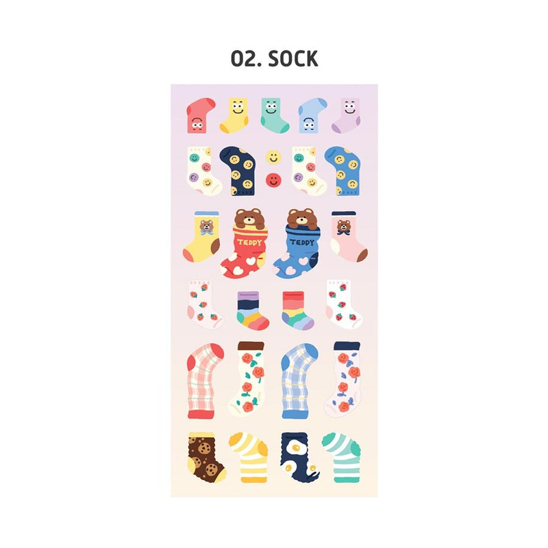 02 Sock - Iconic My Stuff Removable Sticker 02 Sock - Iconic My Stuff Removable Sticker