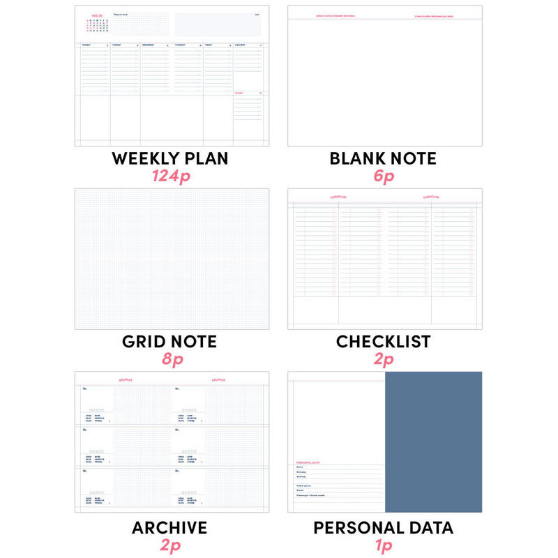 Planner pages - Iconic 2026 Record On A5 Dated Weekly Diary Planner Planner pages - Iconic 2026 Record On A5 Dated Weekly Diary Planner