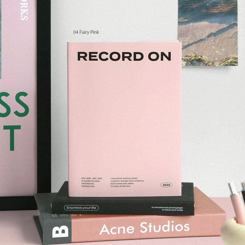04 Fairy Pink -  Iconic 2026 Record On A5 Dated Weekly Diary Planner 04 Fairy Pink -  Iconic 2026 Record On A5 Dated Weekly Diary Planner