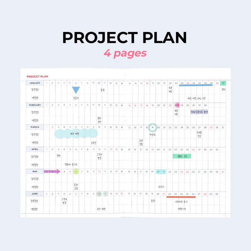 Project Plan - Iconic 2026 Record On B6 Dated Weekly Diary Planner Project Plan - Iconic 2026 Record On B6 Dated Weekly Diary Planner