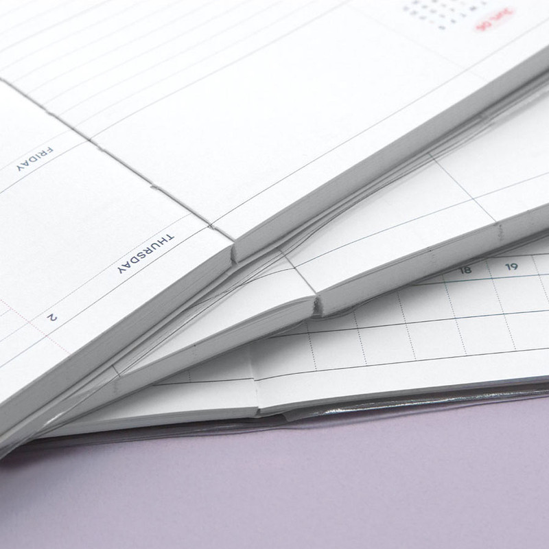 Opens flat - Iconic 2026 Record On B6 Dated Weekly Diary Planner Opens flat - Iconic 2026 Record On B6 Dated Weekly Diary Planner