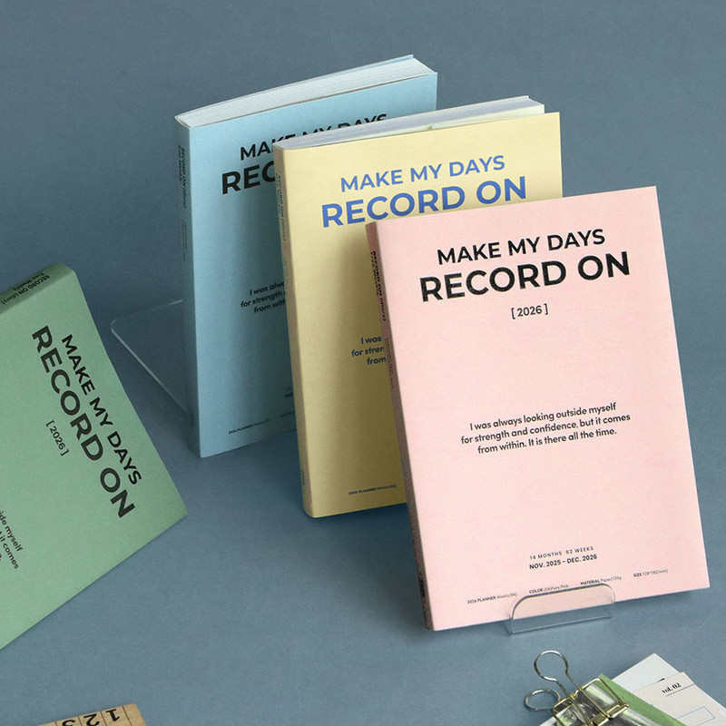 Iconic 2026 Record On B6 Dated Weekly Diary Planner Iconic 2026 Record On B6 Dated Weekly Diary Planner