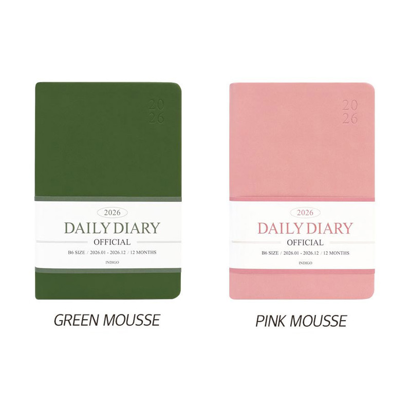 8 colors - Indigo 2026 Official B6 Dated Daily Planner 8 colors - Indigo 2026 Official B6 Dated Daily Planner