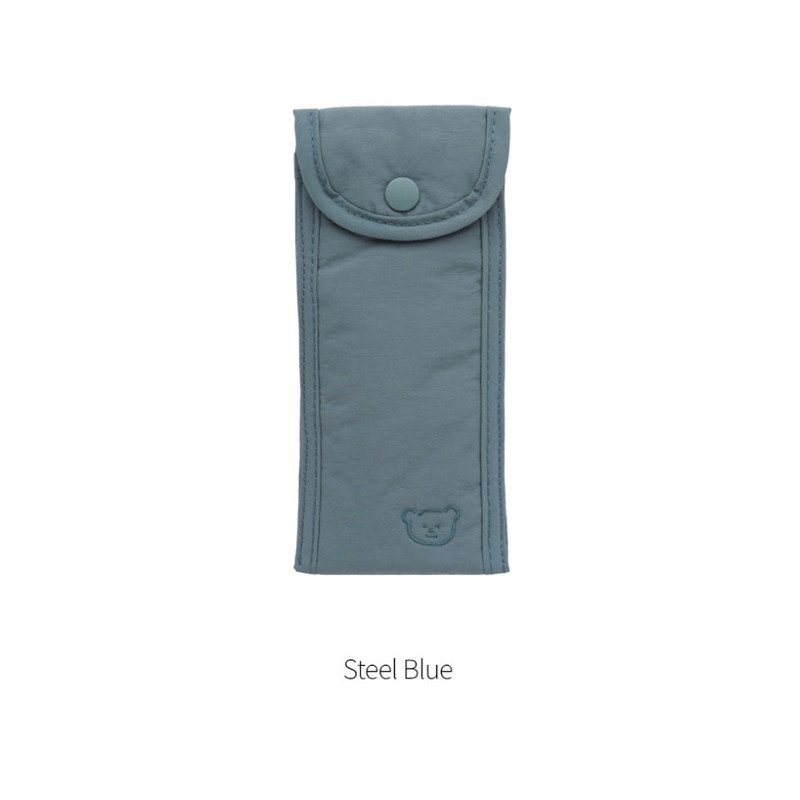 Steel Blue - Romane Brunch Brother 365 Letter Slim Pencil Case Steel Blue - Romane Brunch Brother 365 Letter Slim Pencil Case