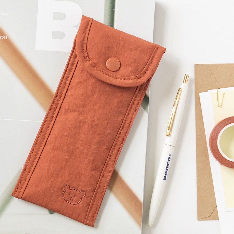 Brick Red - Romane Brunch Brother 365 Letter Slim Pencil Case Brick Red - Romane Brunch Brother 365 Letter Slim Pencil Case