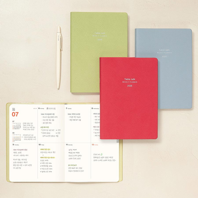 Antenna Shop 2026 Table Talk B6 Dated Weekly Planner