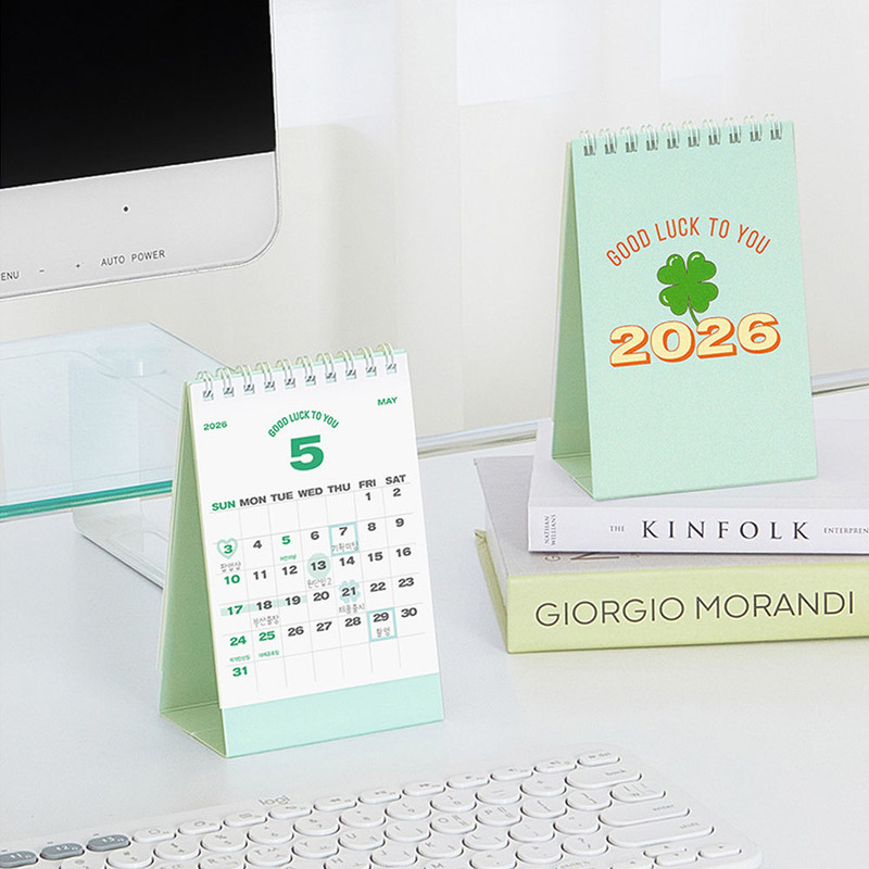 Clover - Monthly plan - 2026 Daily Habits Small Desk Calendar Clover - Monthly plan - 2026 Daily Habits Small Desk Calendar