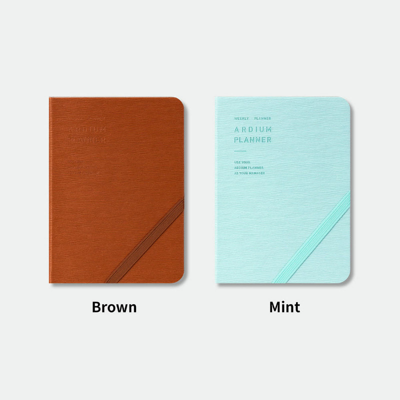 Brown, Mint - Ardium 2026 Simple Small Dated Weekly Planner Brown, Mint - Ardium 2026 Simple Small Dated Weekly Planner