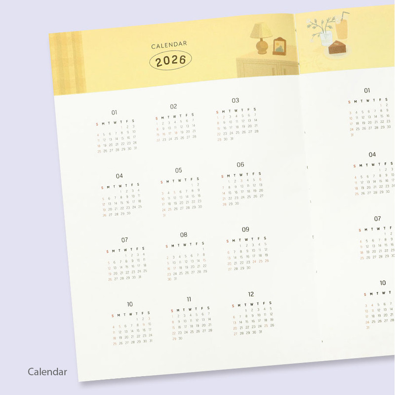 Calendar - Iconic 2026 End-And Dated Weekly Diary Calendar - Iconic 2026 End-And Dated Weekly Diary