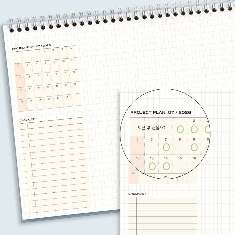 Monthly Note - Iconic 2026 Flow A4 Dated Monthly Desk Planner