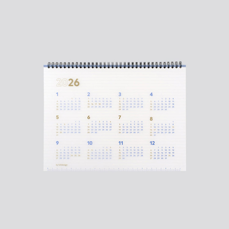 Byfulldesign 2026 Second A4 Wide Dated Monthly Planner
