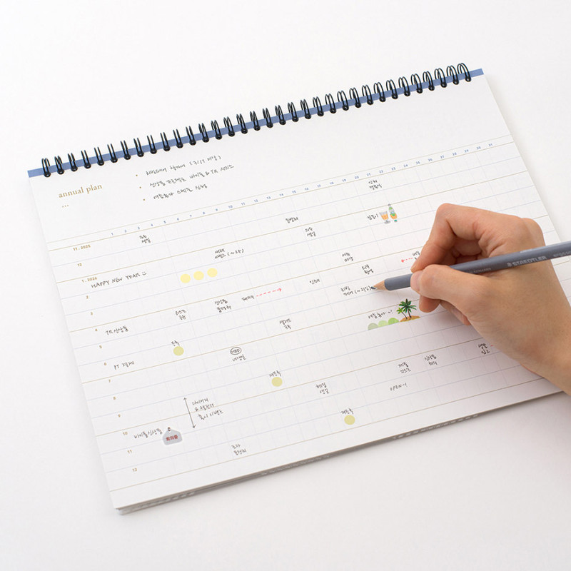 Project Plan - Byfulldesign 2026 Second A4 Wide Dated Monthly Planner