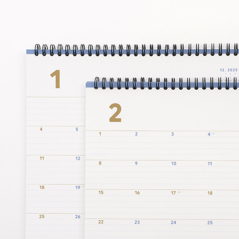 Wire Binding - Byfulldesign 2026 Second A4 Wide Dated Monthly Planner