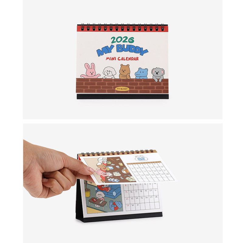 Small Size - Dailylike 2026 My Buddy Small Desk Calendar Small Size - Dailylike 2026 My Buddy Small Desk Calendar