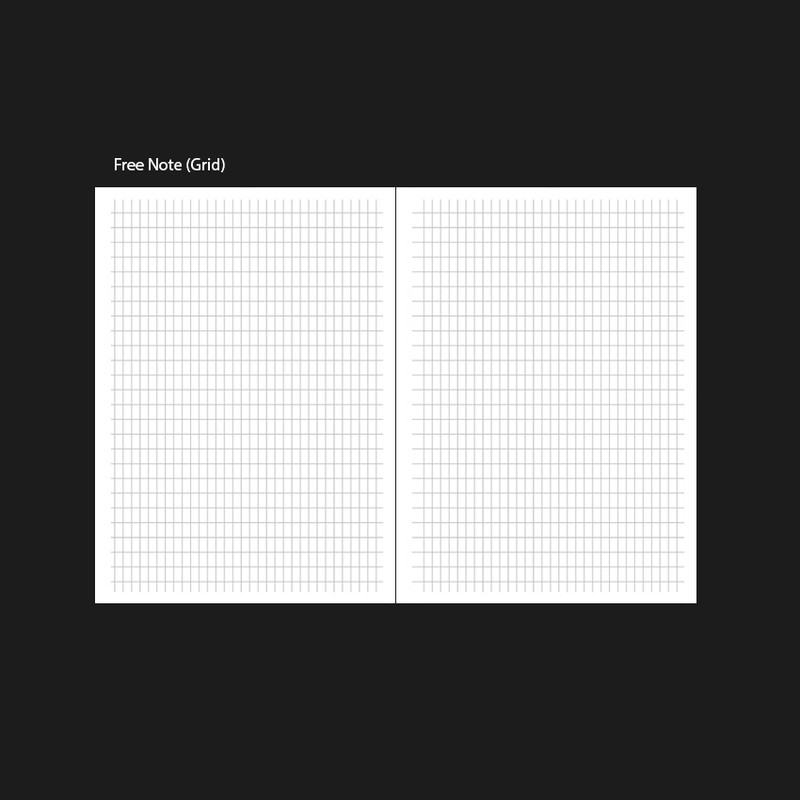 Free Grid Note - Dailylike 2026 Our Own Season Dated Weekly Diary Free Grid Note - Dailylike 2026 Our Own Season Dated Weekly Diary