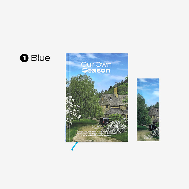 Blue - Dailylike 2026 Our Own Season Dated Weekly Diary Blue - Dailylike 2026 Our Own Season Dated Weekly Diary