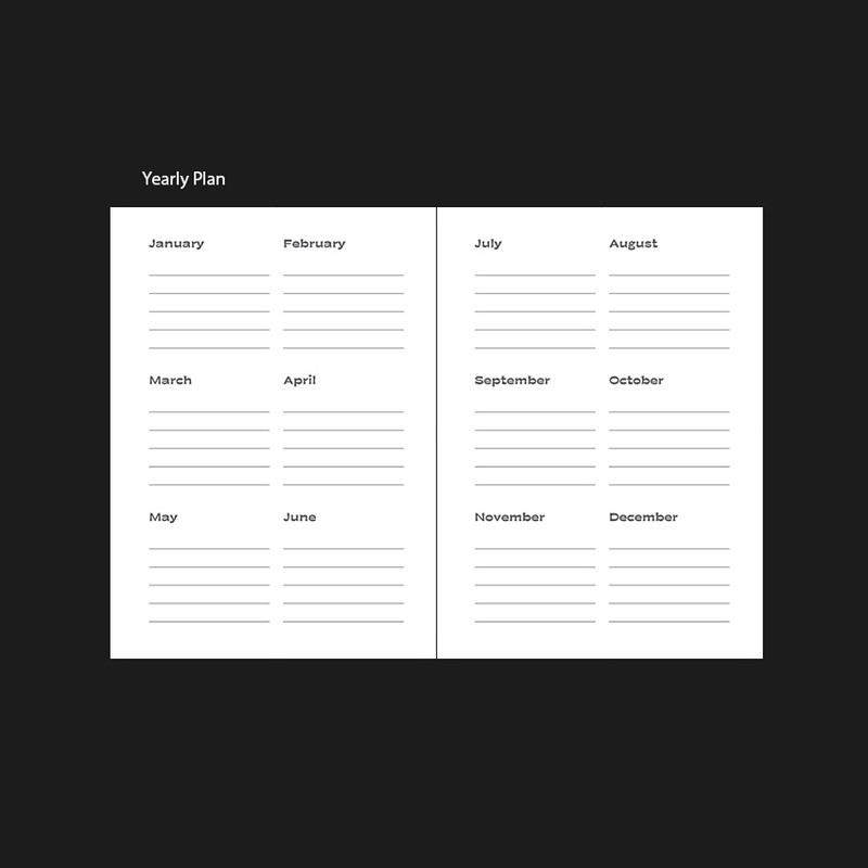 Yearly Plan - Dailylike 2026 Our Own Season Dated Weekly Diary Yearly Plan - Dailylike 2026 Our Own Season Dated Weekly Diary