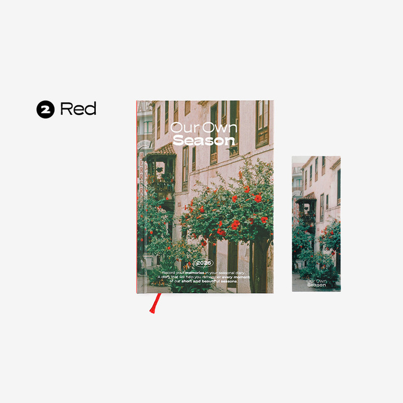 Red - Dailylike 2026 Our Own Season Dated Weekly Diary Red - Dailylike 2026 Our Own Season Dated Weekly Diary