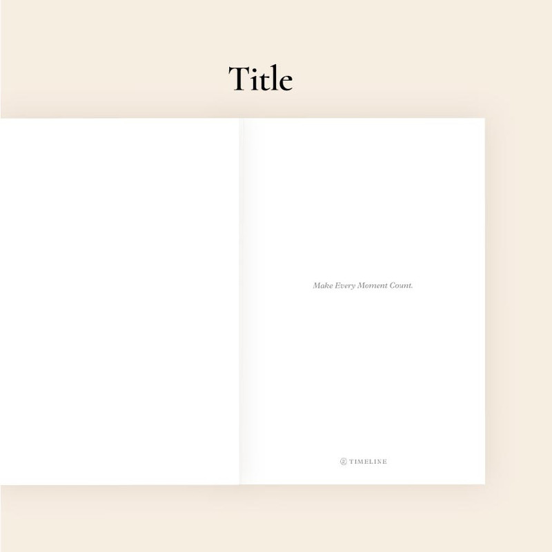 Title - Dailylike 2025 Timeline Dated Weekly Planner