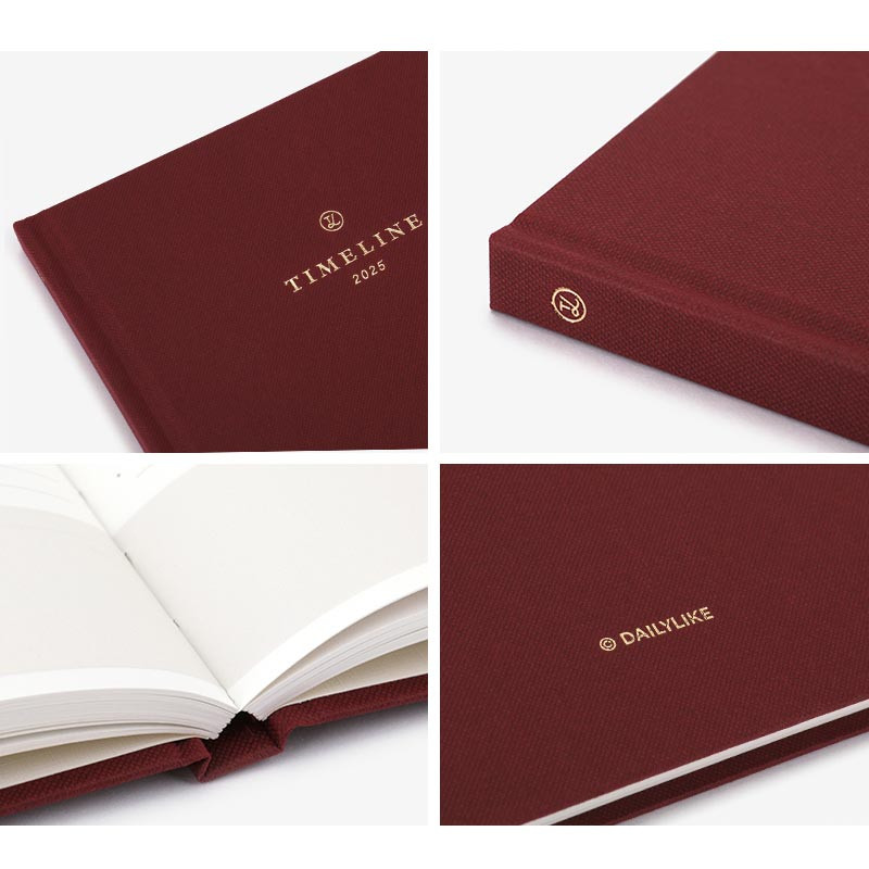 Wine - Dailylike 2025 Timeline Dated Weekly Planner