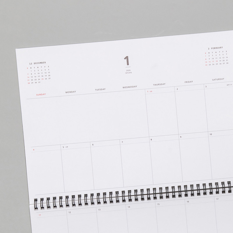 Extra Large Writing Boxes - Dailylike 2026 D Planner Wirebound Dated Monthly Scheduler Extra Large Writing Boxes - Dailylike 2026 D Planner Wirebound Dated Monthly Scheduler