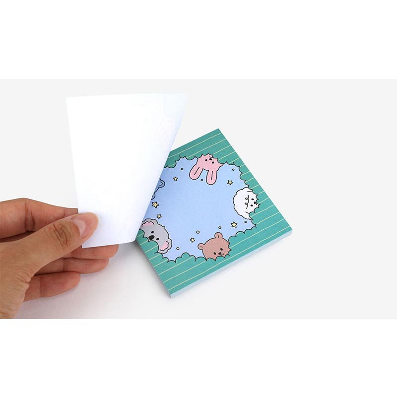 Green  - Dailylike My Buddy Memo Sticky Notepad Green  - Dailylike My Buddy Memo Sticky Notepad
