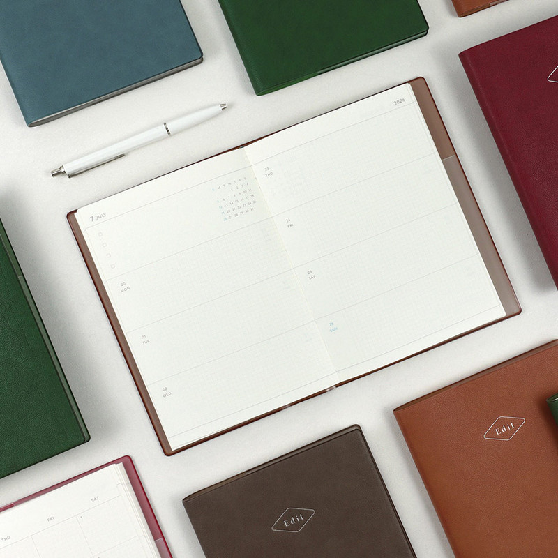 100gsm paper - Paperian 2026 Edit Large Dated Weekly Planner