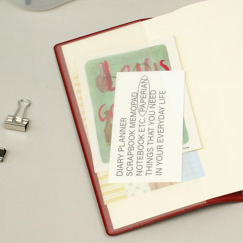 Synthetic leather with pocket - Paperian 2025 Edit Small Dated Weekly Planner