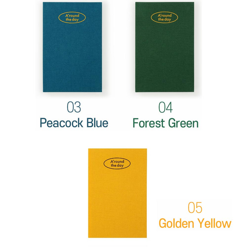 Blue, Green, Yellow - 2025 A'round The Day Small Dated Weekly Planner