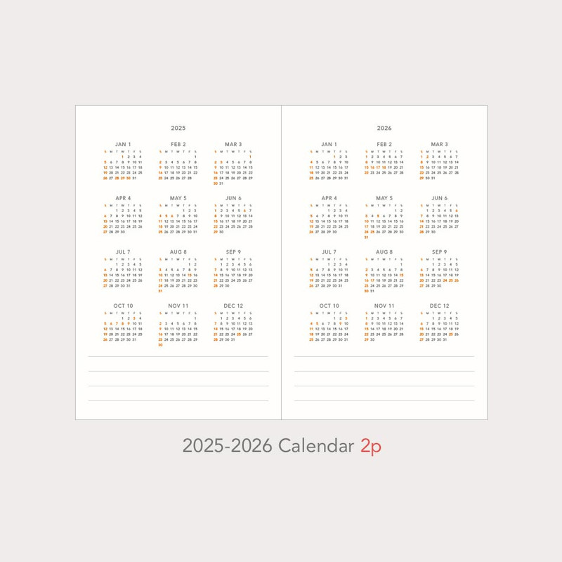2025 - 2026 Calendar - 2025 A'round The Day Small Dated Weekly Planner