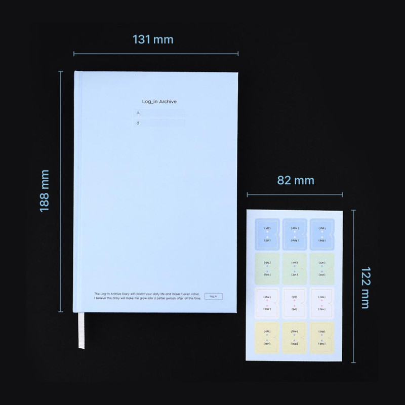 Size - Dash And Dot 2025 Log In Archive B6 Dated Weekly Planner Size - Dash And Dot 2025 Log In Archive B6 Dated Weekly Planner